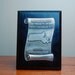 Vintage Anesthesiologist Plaque Award