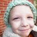 Children's Handmade Hat Green Ages 3 -6