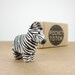 zebra pocket totem figurine
