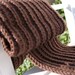 NEW from Valentine's Collection: Ultra Thick and Warm Scarf in Chocolate