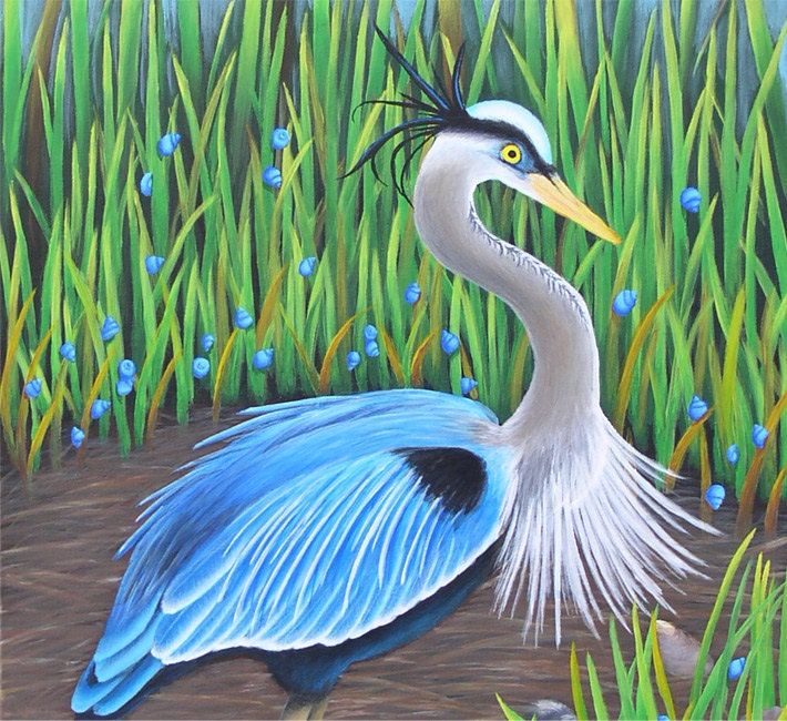 Great Blue Heron 8x10 Print