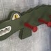Alligator hat rack, All  Wood Peg Rack, Hand painted