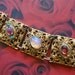 Confetti Opal Art Glass Link Bracelet