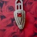 Red Paste Vintage Fur Clip