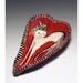 Kitty Kat Valentine - Heart with a Kitten - Original by Jenny Mendes