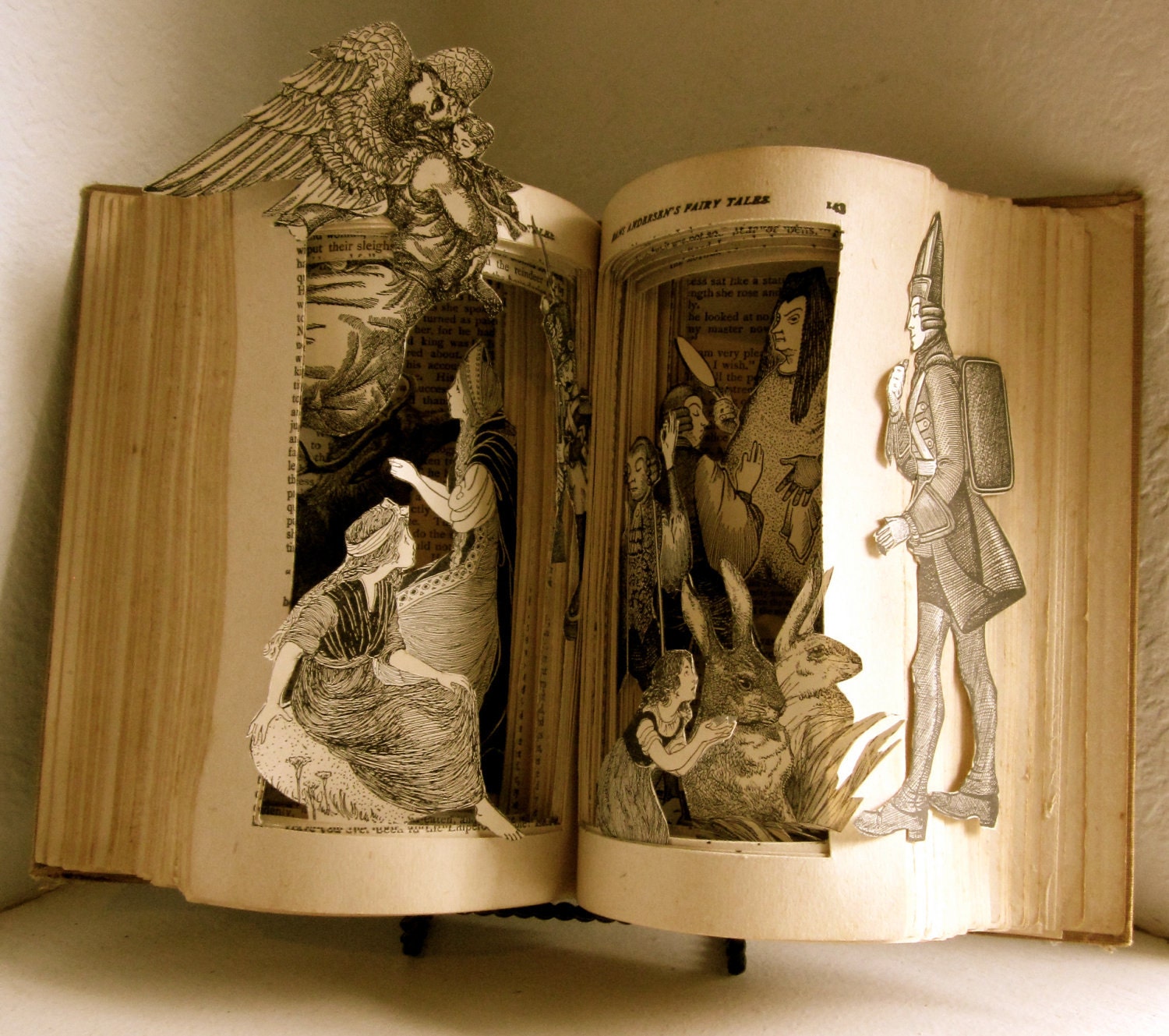 An altered book fairy Tales