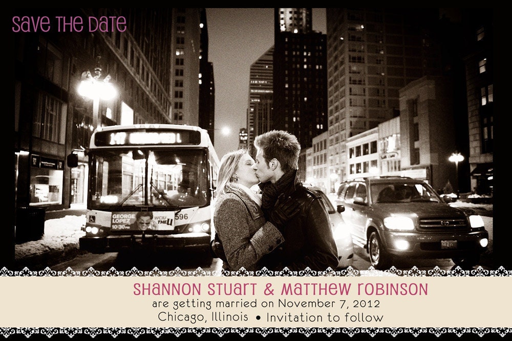 Personalized photo save the date