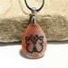 Butterfly - Transformation, Love and Soul - Engraved Stone Pendant - Oregon Picture Jasper