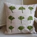Ginko leaves pillow cover