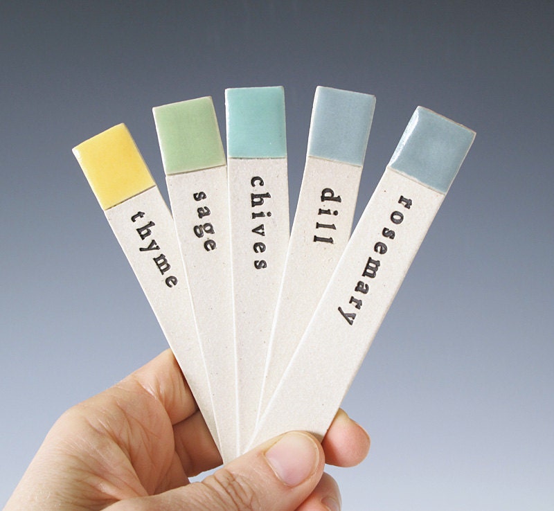 herb garden labels.