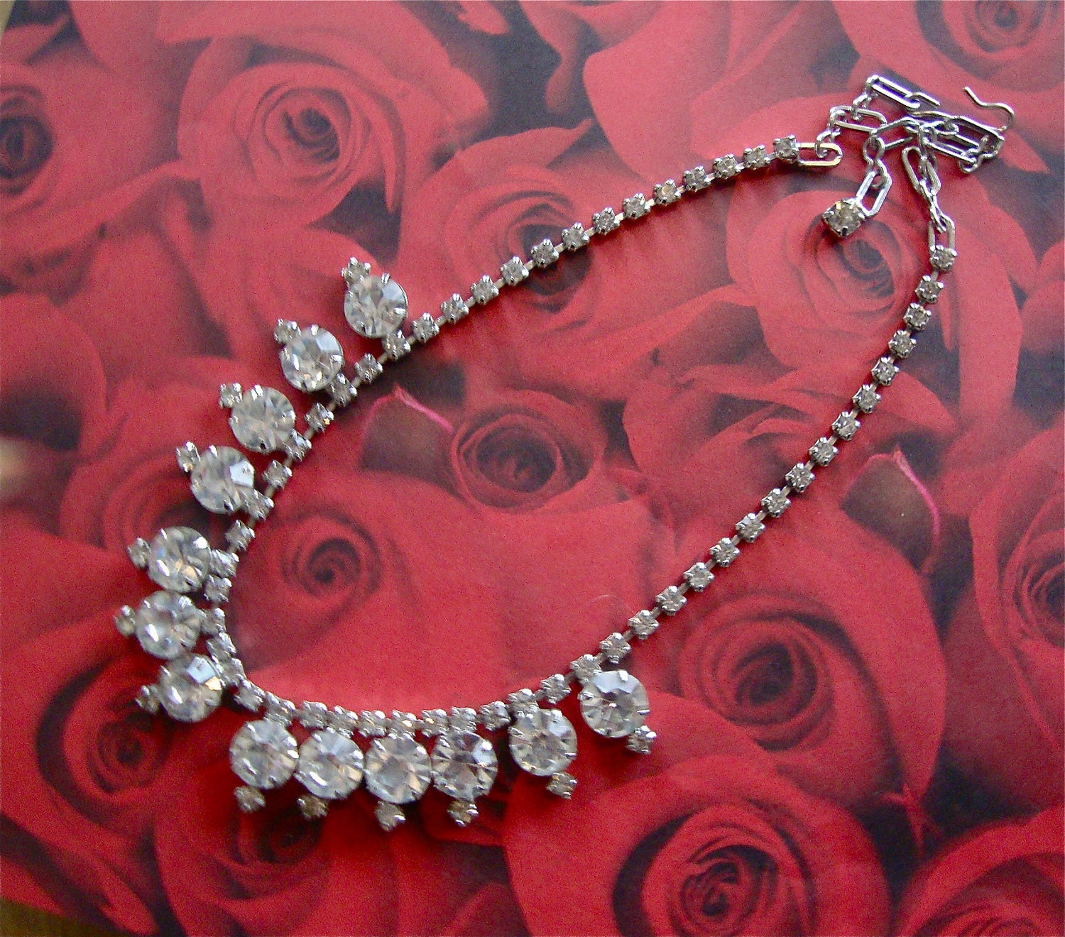 Vintage Rhinestone Choker Necklace