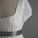 Jane - Wedding Dress - Eco Friendly Long Regency Gown with Cap Sleeves and Empire Waist