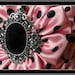 Dressy - Light Pink - Black - Polka Dot - Victorian Button - Brooch - Pin - Easter - Spring - Women - Teen - Youth - Girls