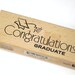 Congratulations Graduate Cap Announcements Rubber Stamp