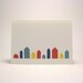 Houses in a Row single greeting card. Blank inside. Perfect for a new home, moving house or just to say hello.