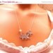 Orchid Necklace, Pearl Necklace, Bridal Necklace, Sterling Silver Necklace
