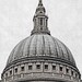 Travel Photograph 8x12, London Travel Photograph, St Pauls Cathedral, Travel Photography, Black And White, Modern Print