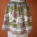 Cute Cotton Half Apron 1960's Vintage Print Horses and Buggie Ladies and Gents