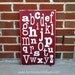 ABC's Alphabet Sign - Distressed Word Art  - Perfect for a playroom, classroom or nursery