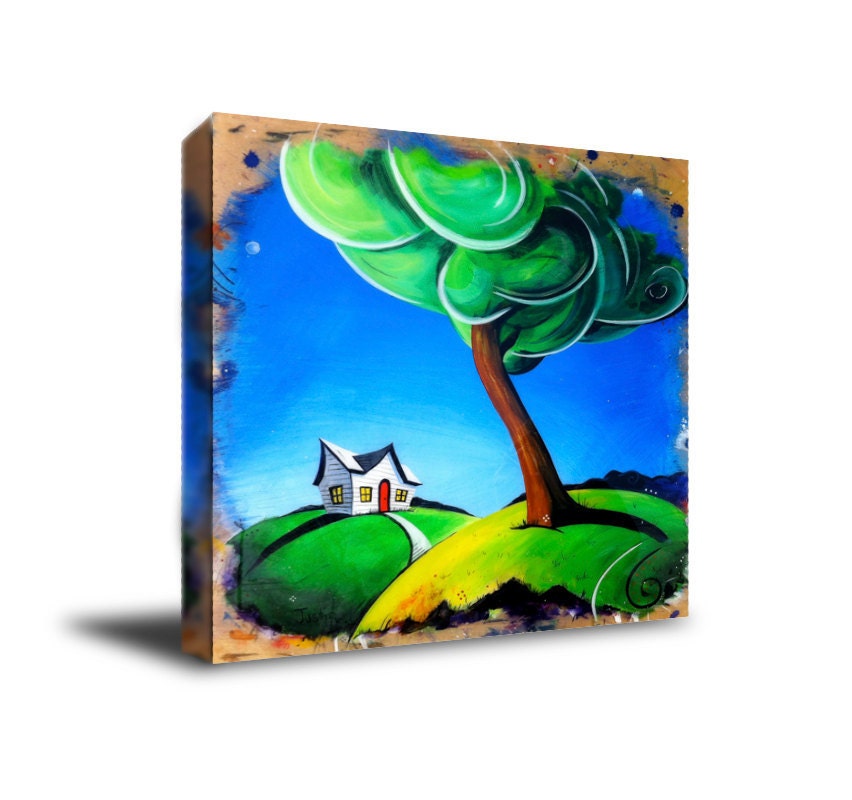 Dangeruss House - 12x12 Gallery Wrapped Giclee Print on Canvas