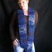 CLEARANCE SALE - 20% off everything - Ready to Ship - That 70's Scarf in dark blue and brown