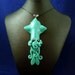 Tropical Sea Squid Necklace - Handmade Polymer Clay Kawaii Jewelry