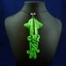 Green Squid Necklace - Handmade Polymer Clay Jewelry