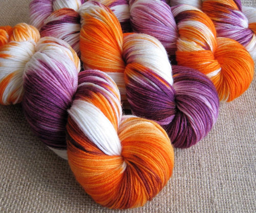 Molly Weasley - Superwash Merino & Nylon Sock Fingering Yarn - Hand Dyed - 462 yds
