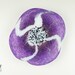 Blown Glass Wall Art Purple Amethyst and White Morning Glory Blown Glass Wall Art Purple Amethyst and White Morning Glory