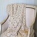 Vintage Lace Crochet Blanket Coverlet Throw