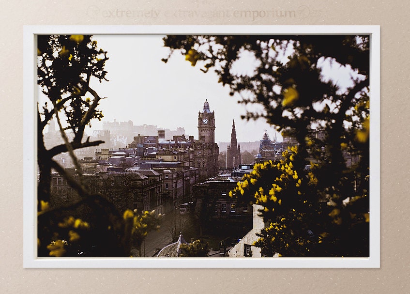 Edinburgh, rain and flowers