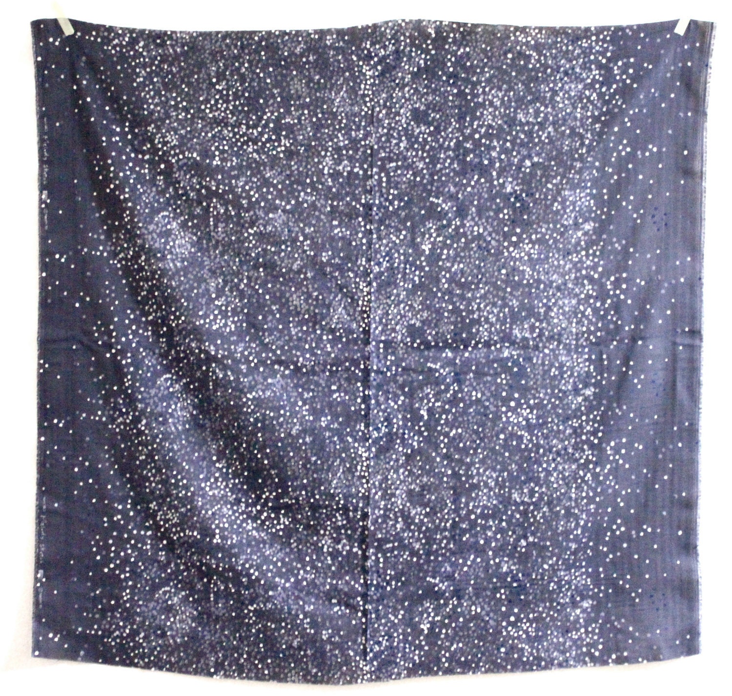 Nani Iro Melody Sketch Double Gauze Japanese Fabric - dark grey blue