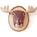 X-Large Size Plush Faux Taxidermy, Hand-Stitched - The Mighty Brown Deer