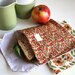 pair of reusable, lined sandwich bags in vintage daisy & dots