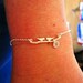 Personalized Jewelry  Love Birds Bracelet  Hand by SnobishDesign