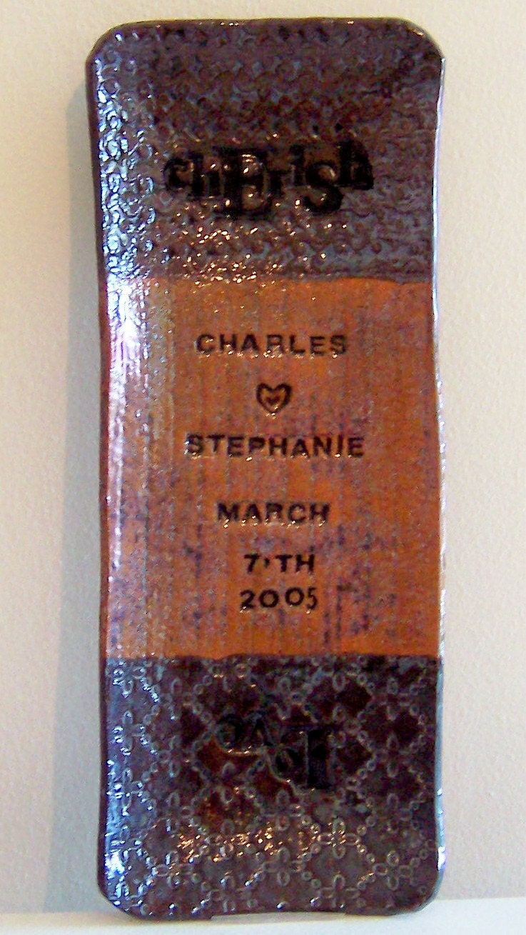Personalized Textured Wedding or Anniversary Tray