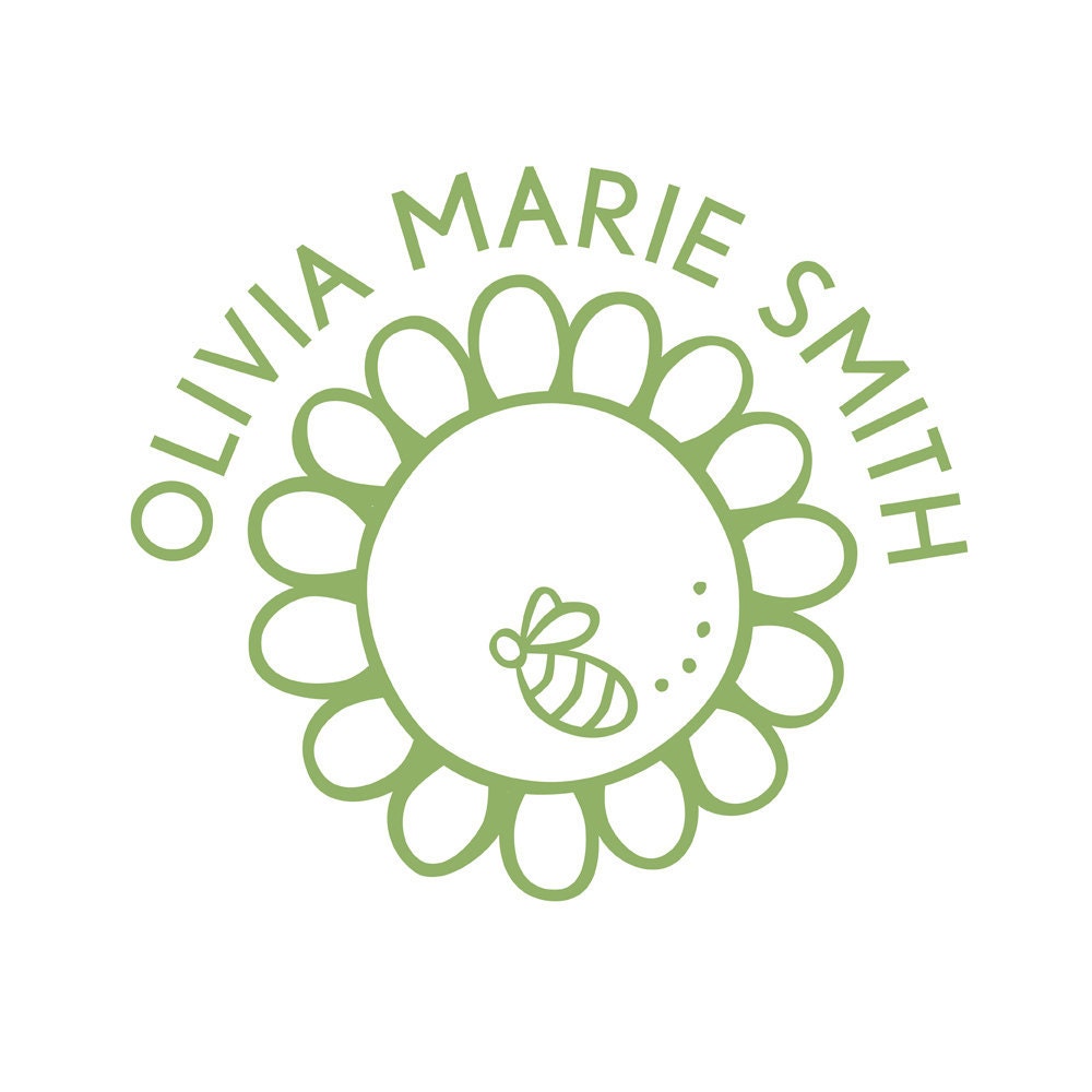sunflower name stamp