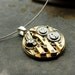 stay GOLD steampunk necklace - antique art deco movement