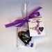 Celebration of Life Sympathy Remembrance Keepsake purple heart 1.5x1.5x.5" 1.6oz