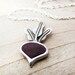 Beet necklace in silver and concrete