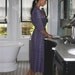 Womens Robe. Dressing Gown. Wrap. Mid Calf Length. In the Vineyard.