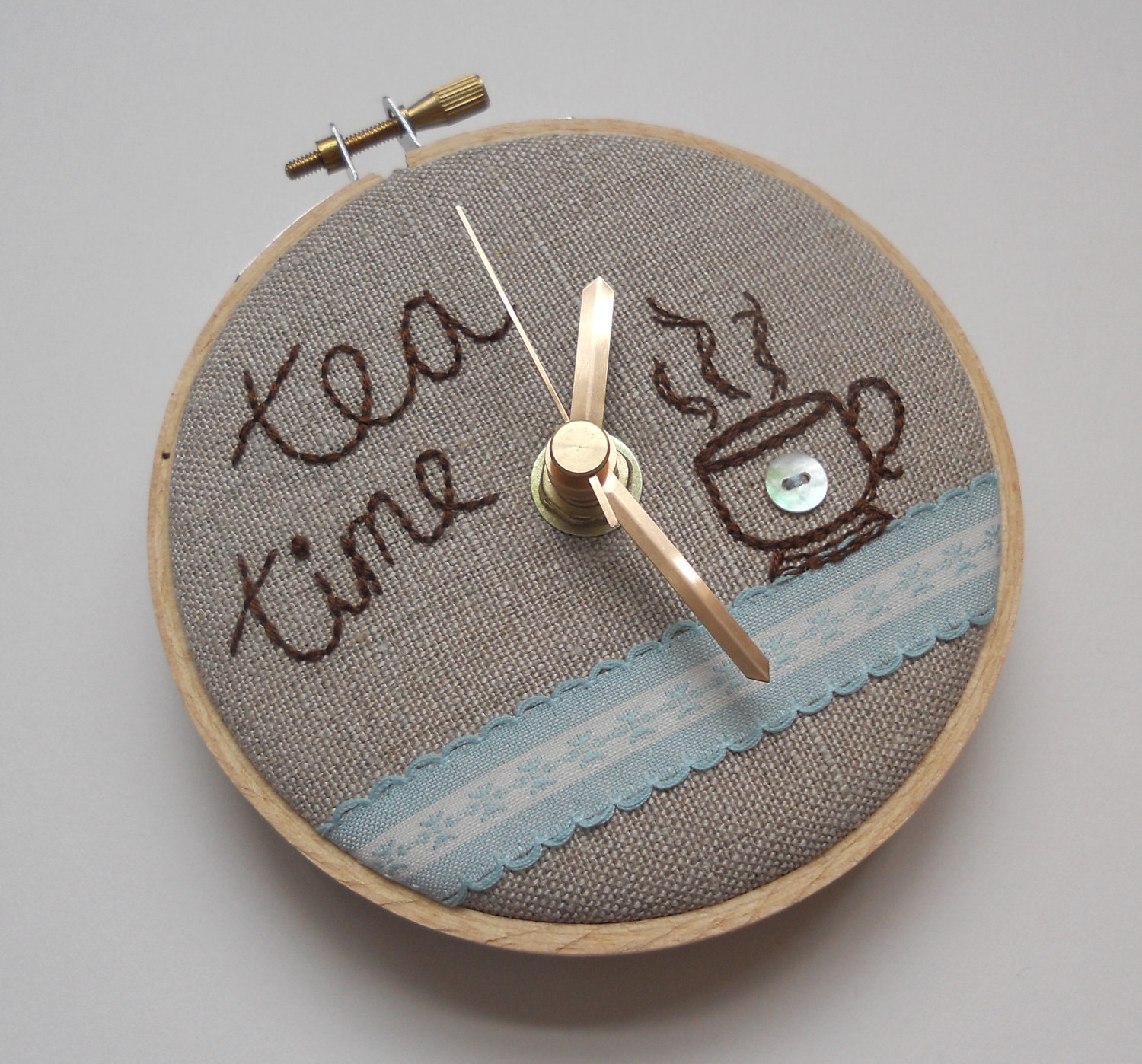Tea Time Mini Wall Clock