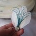 Set of 3 Bridesmaid teal peacock feather hair fascinators, barrettes, feather hair clips