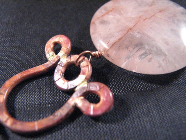 Rose Quartz and Copper 25 inch Necklace - Love Within