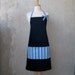 Audrey Apron for Ladies - Blue Stripes