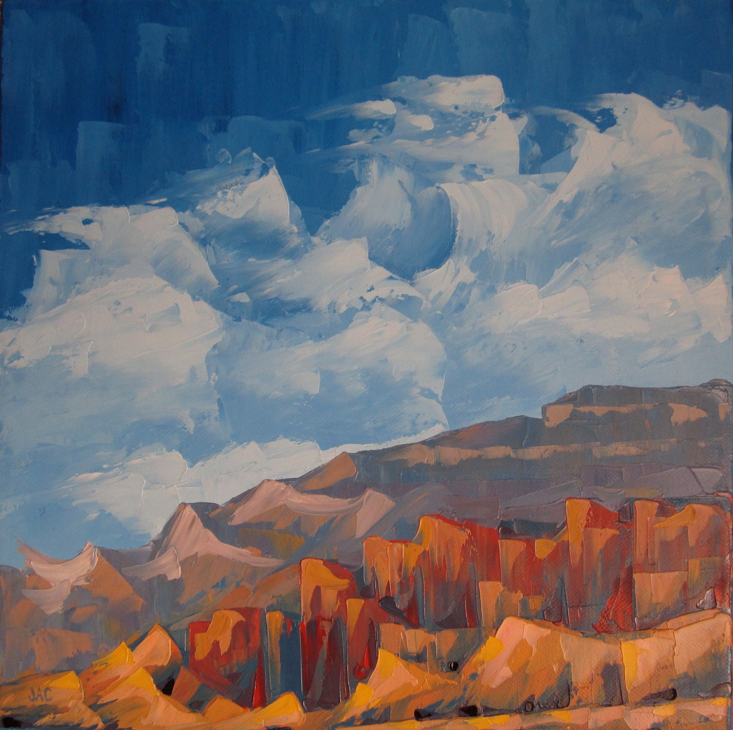 Canyon Waves. Original oil painting.