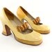1970s Funky Two-Tone Platform Shoes Size 7