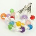 Spring Fashion Pastel Bracelet Red White Green Aqua Orange Lavender Rainbow