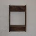 Weathered barnwood wall shelf 12 by 19 brown