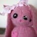 bunny stuffed animal plush handmade